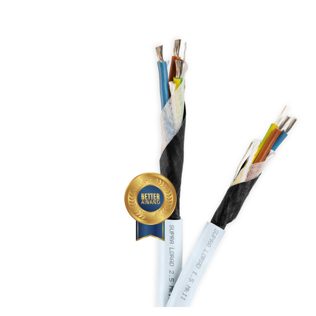 SUPRA LoRad 3x2.5mm Power Cable with AUS/NZ MAINS plug and Supra's IEC