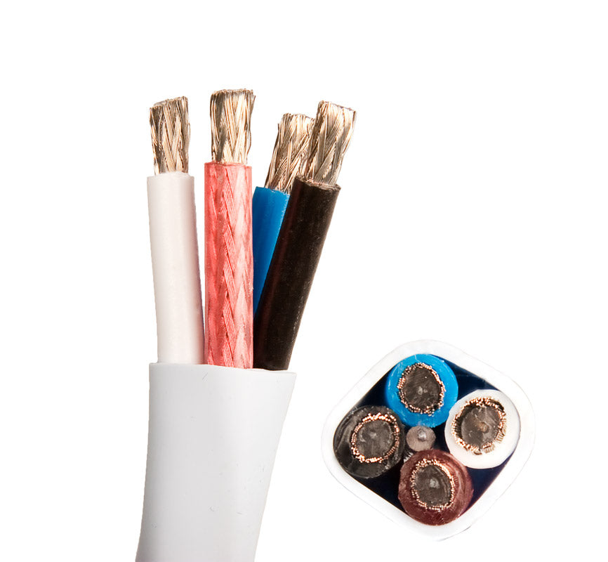SUPRA QUADRAX BI-AMP 4-4 PLUG SPEAKER CABLES