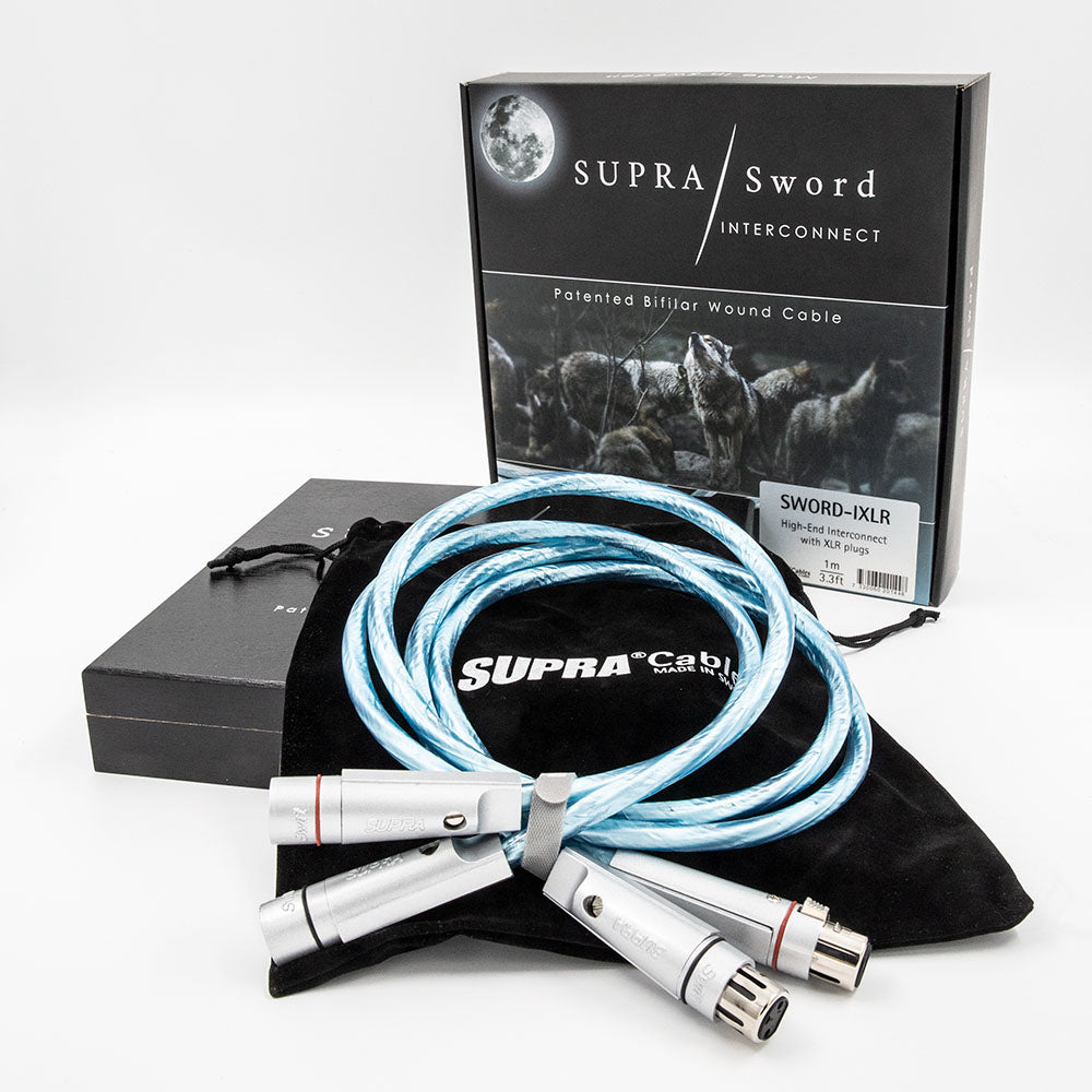 SUPRA SWORD EXCALIBUR IXLR BALANCED ANALOGUE INTERCONNECT CABLES