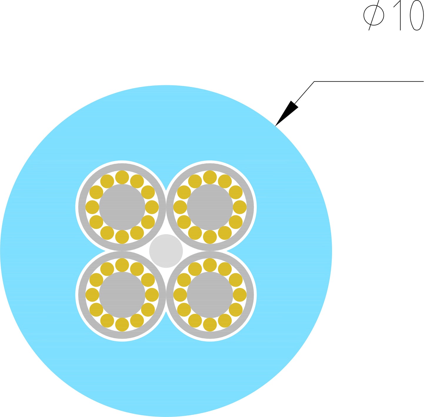 SUPRA XL ANNORUM - 2 X 3.2mm SPEAKER CABLES