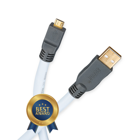 SUPRA USB 2.0 - HI-SPEED, TYPE A - MICRO B DIGITAL INTERCONNECT