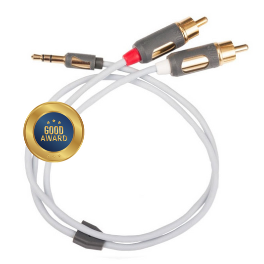 SUPRA MP CABLE- 2RCA 3.5MM STEREO MINI PLUG INTERCONNECT
