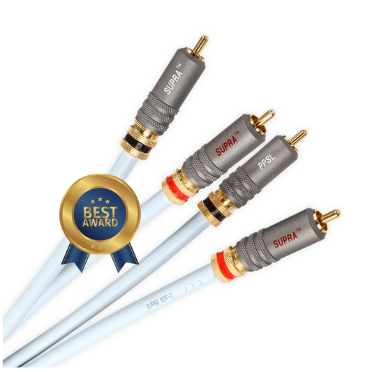 SUPRA EFF-ISL -  RCA SILVER PLATED AUDIO ANALOGUE INTERCONNECT CABLE