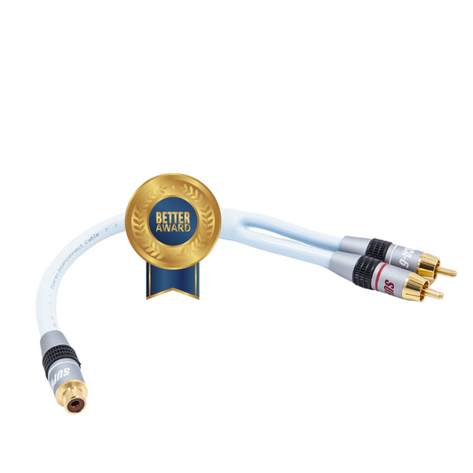 SUPRA Y LINK 1RCA-2RCA FEMALE to MALE - 25cm INTERCONNECT