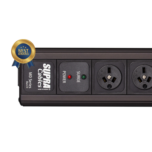 SUPRA MAINS POWER BLOCK MD06SP-NZ/AUS/SURGE PROTECTION SPC BLK