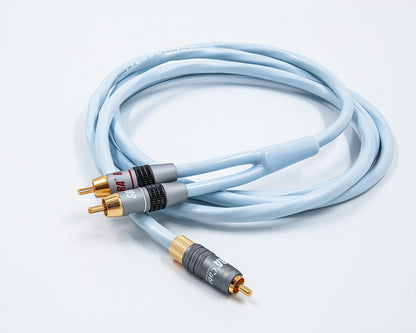 SUPRA Y-LINK SUBWOOFER CABLE 1RCA-2RCA AUDIO INTERCONNECT